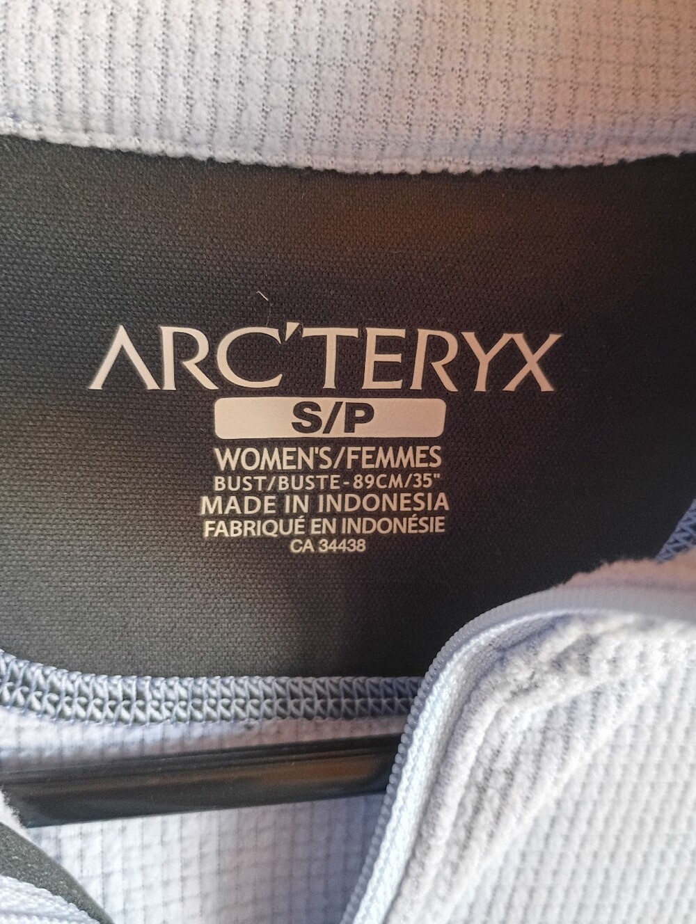 Arc'teryx Delta Lt EUC Base Layer 1/4 Zip Lilac - Picture 5 of 11